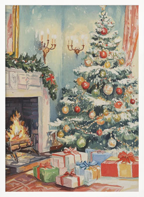 Christmas Living Room Poster