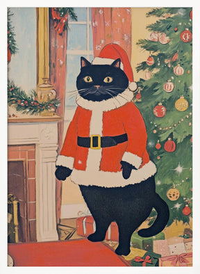 Christmas Cat Poster