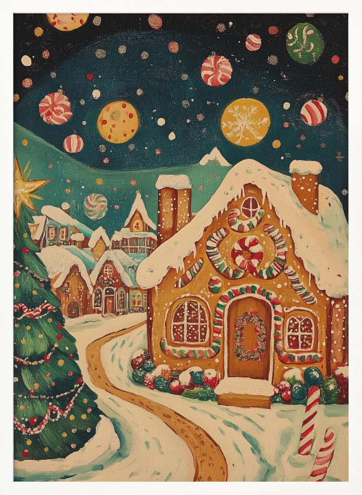 Gingerbread Town Poster