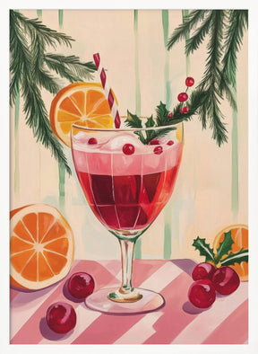 Christmas Red Cocktail Poster