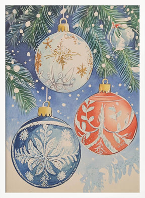 Christmas Ornaments II Poster