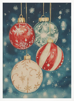 Christmas Ornaments III Poster