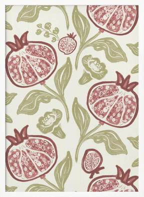 Pomegranates Pattern Poster