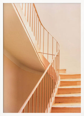 Orange Steps | Architectural Minimalism Poster