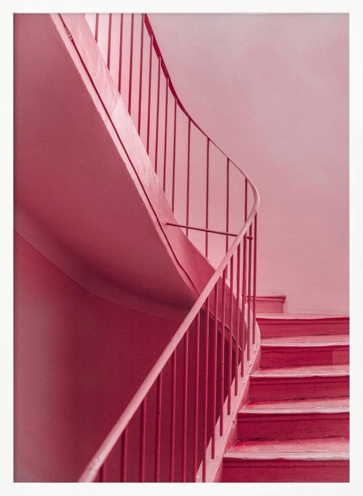 Plum Steps | Architectural Minimalism Poster