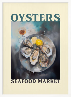 Oysters Seafood Market Poster