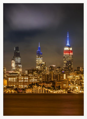 Magnificent midtown Manhattan skyline with Little Island Poster