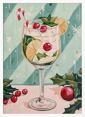 Christmas Mojito Cocktail Poster