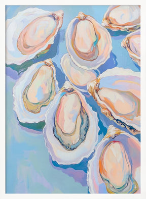 Colorful Oysters Poster