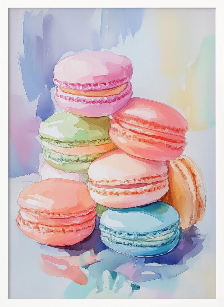 Colorful Macaron Poster