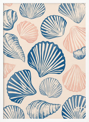 Seashell Pattern Poster