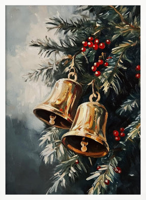 Christmas Golden Bells Poster