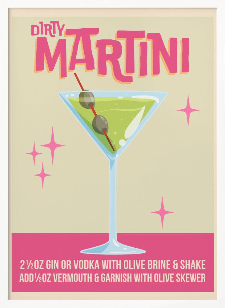 Dirty Martini Cocktail 01.png Poster