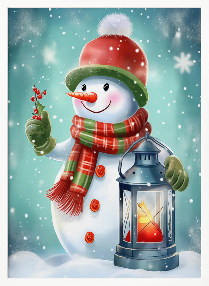 Cute Snowman No 2 Poster