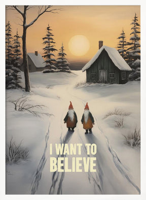 I Want To Believe - Gnomes Poster