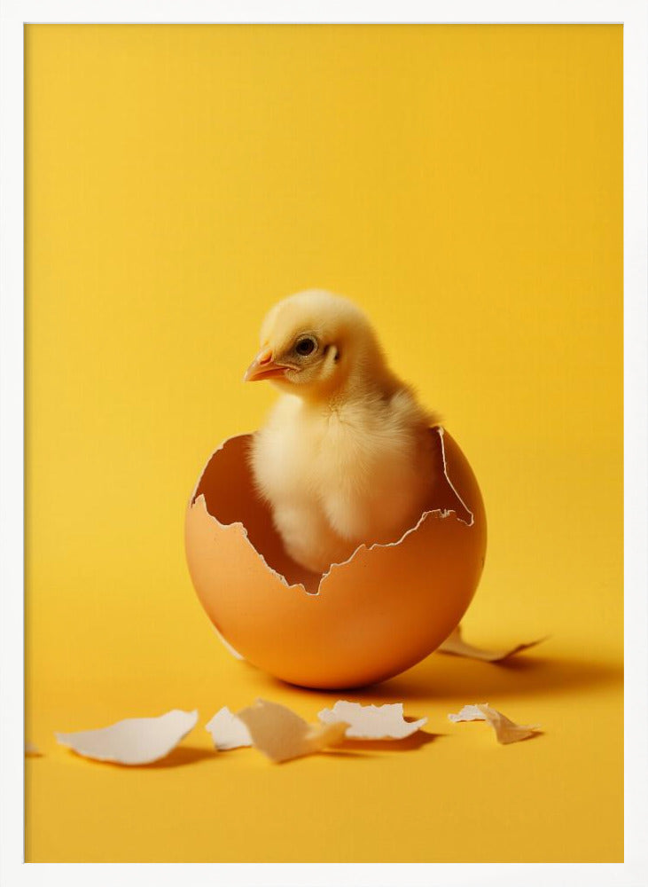 Hatched chicken Poster