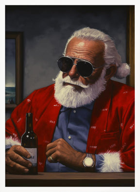 Sun Tan Claus Poster