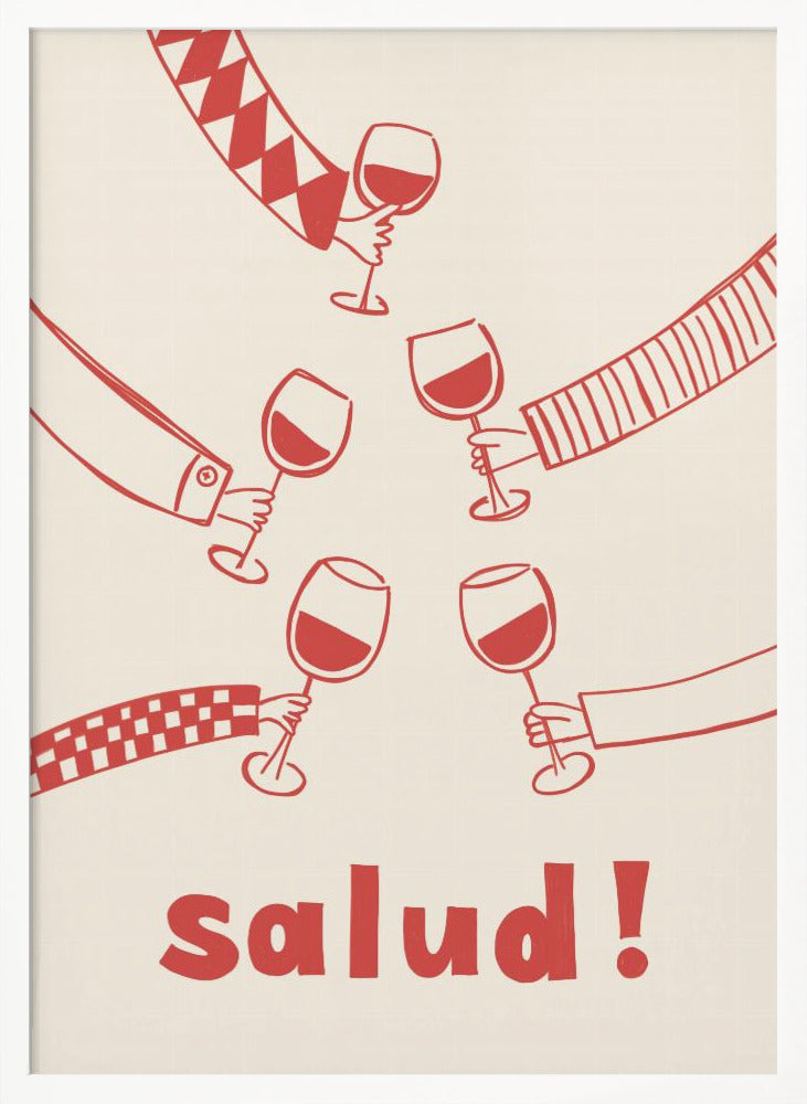 Salud! Wine Party with Friends Poster