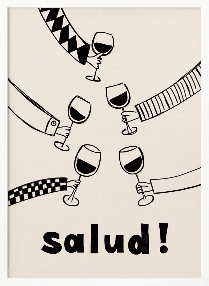 Pictufy Festive Salud Red A2 Poster