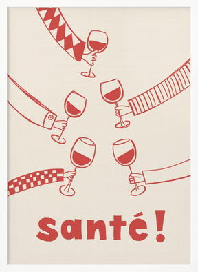 Santé! Wine Party with Friends Poster