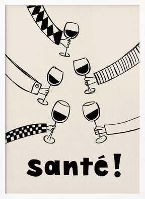 Santé Wine Party with Friends Poster