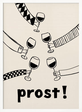 Prost! Wine Party with Friends Poster