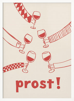 Prost! Wine Party with Friends Poster