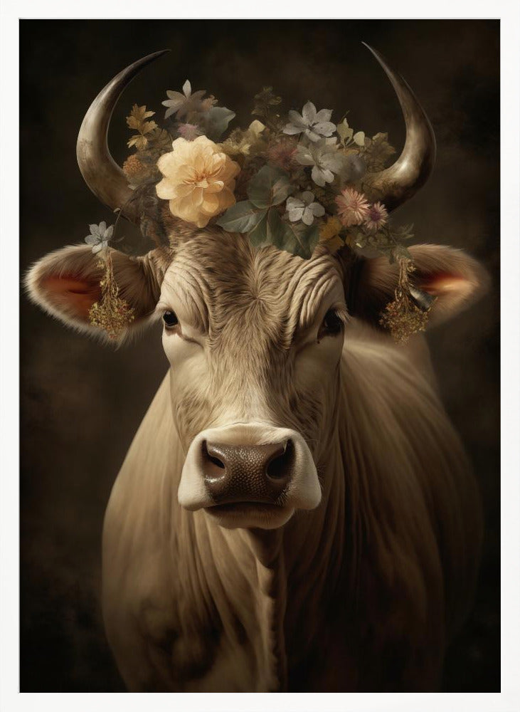 Bull Portrait Poster