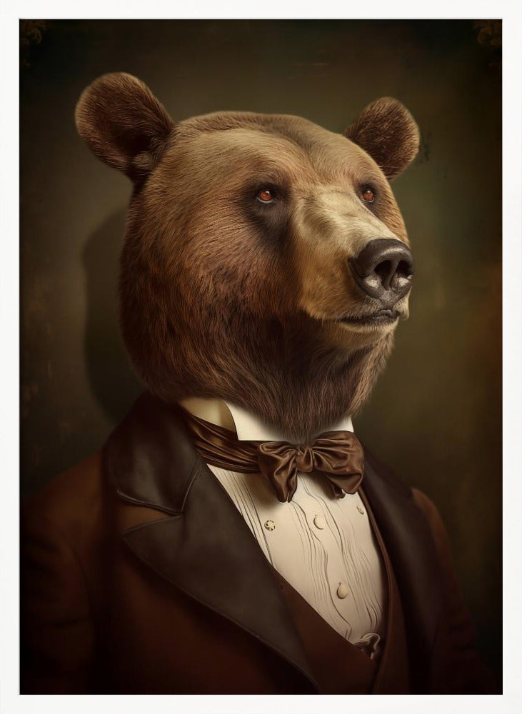 Bear Portrait Poster