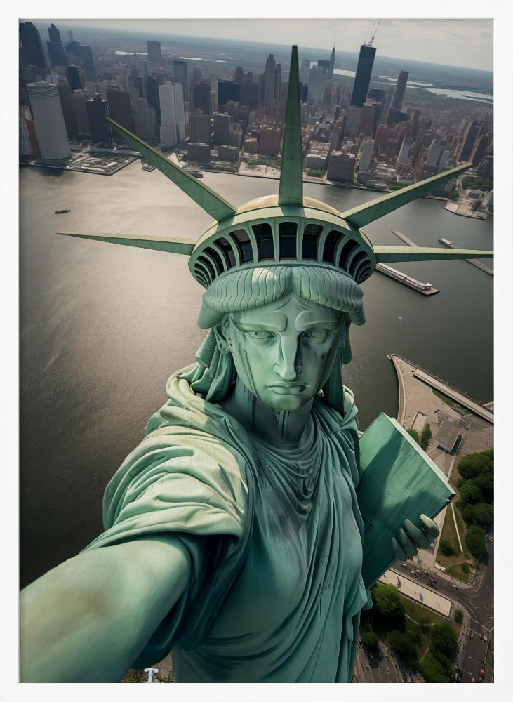 The Statue of Liberty Selfie Poster