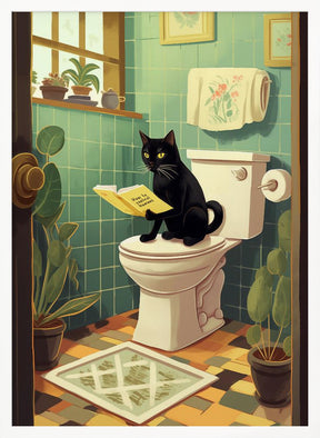 Toilet Cat Poster