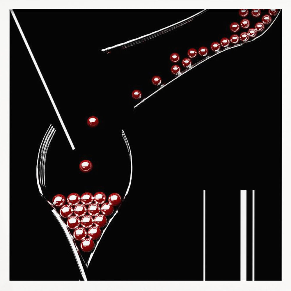 Straw ..Fork..and Marble Poster