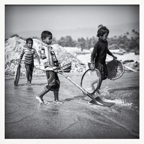 Child labor in the stone quarry III Poster