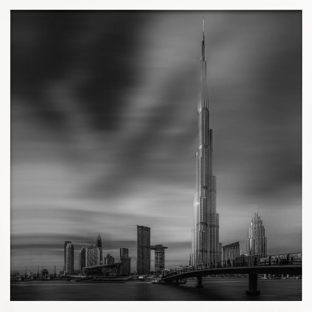 Dubai Downtown Cityscape, Dubai, UAE. Poster