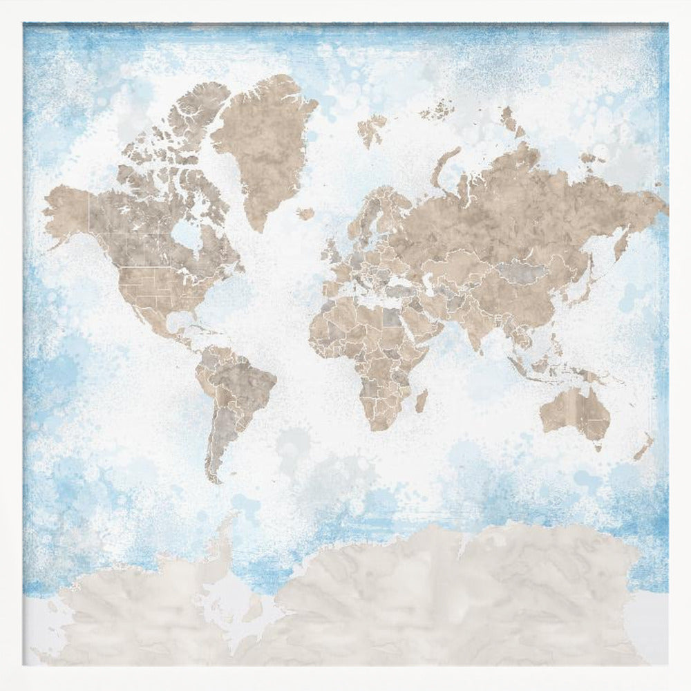 Ghada world map Poster