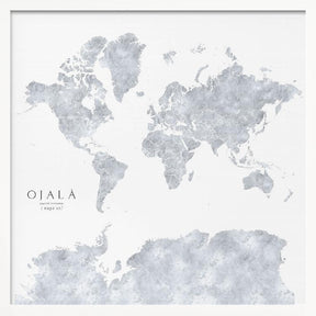 Ojalá world map Poster