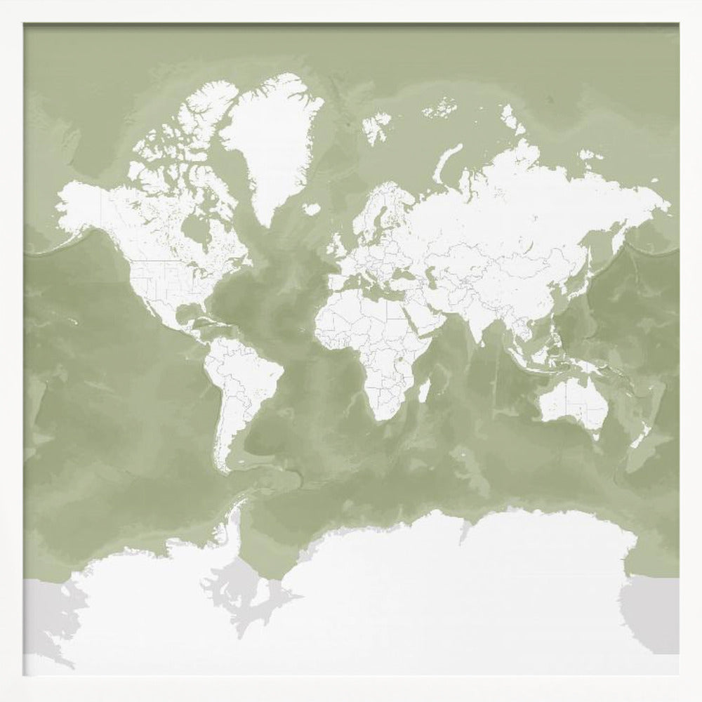 Pacheco world map Poster