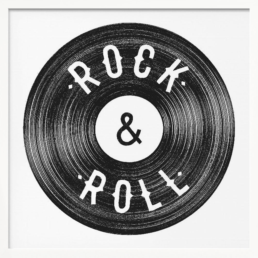 Rock Roll Print Poster