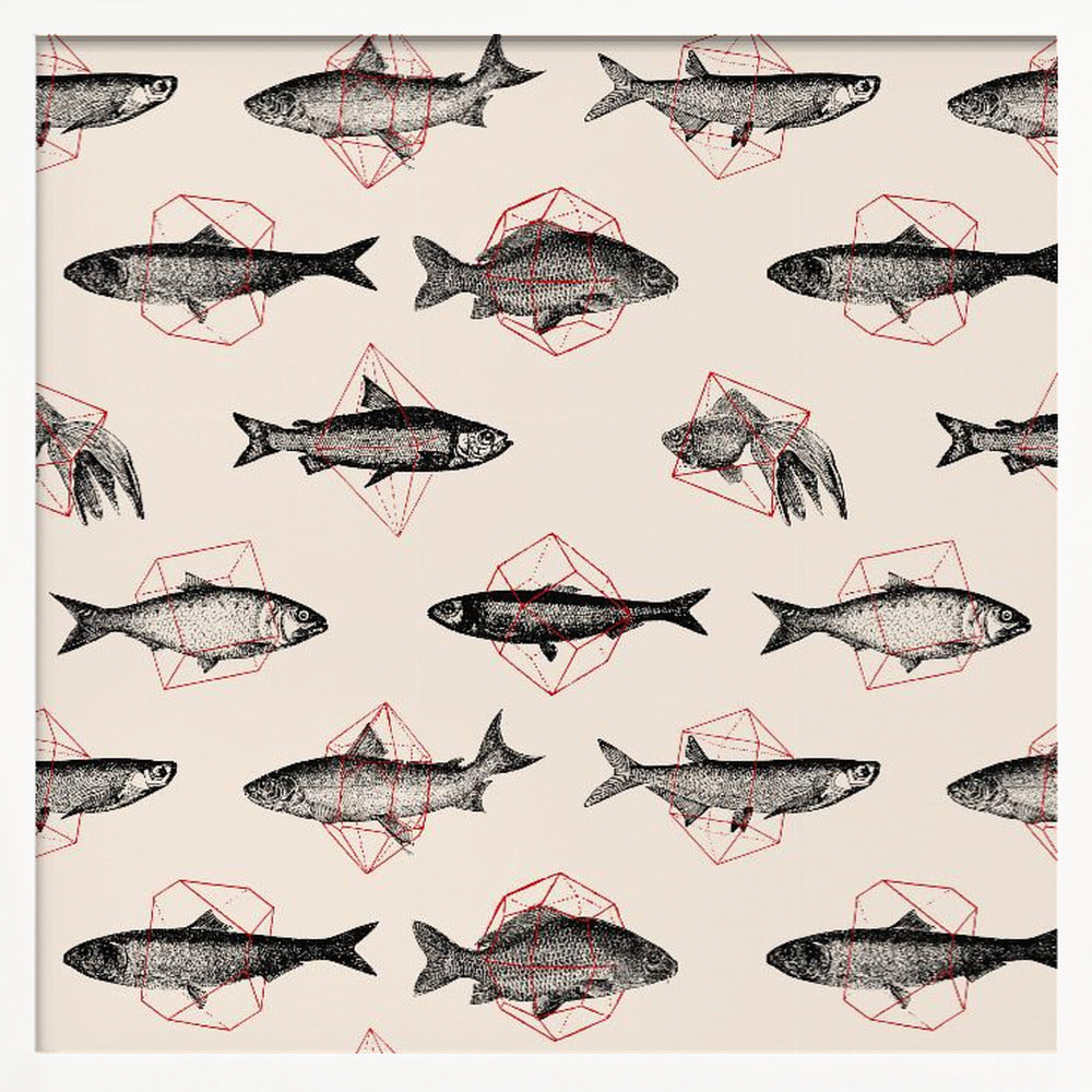 Fish In Geometrics Nº1 Poster