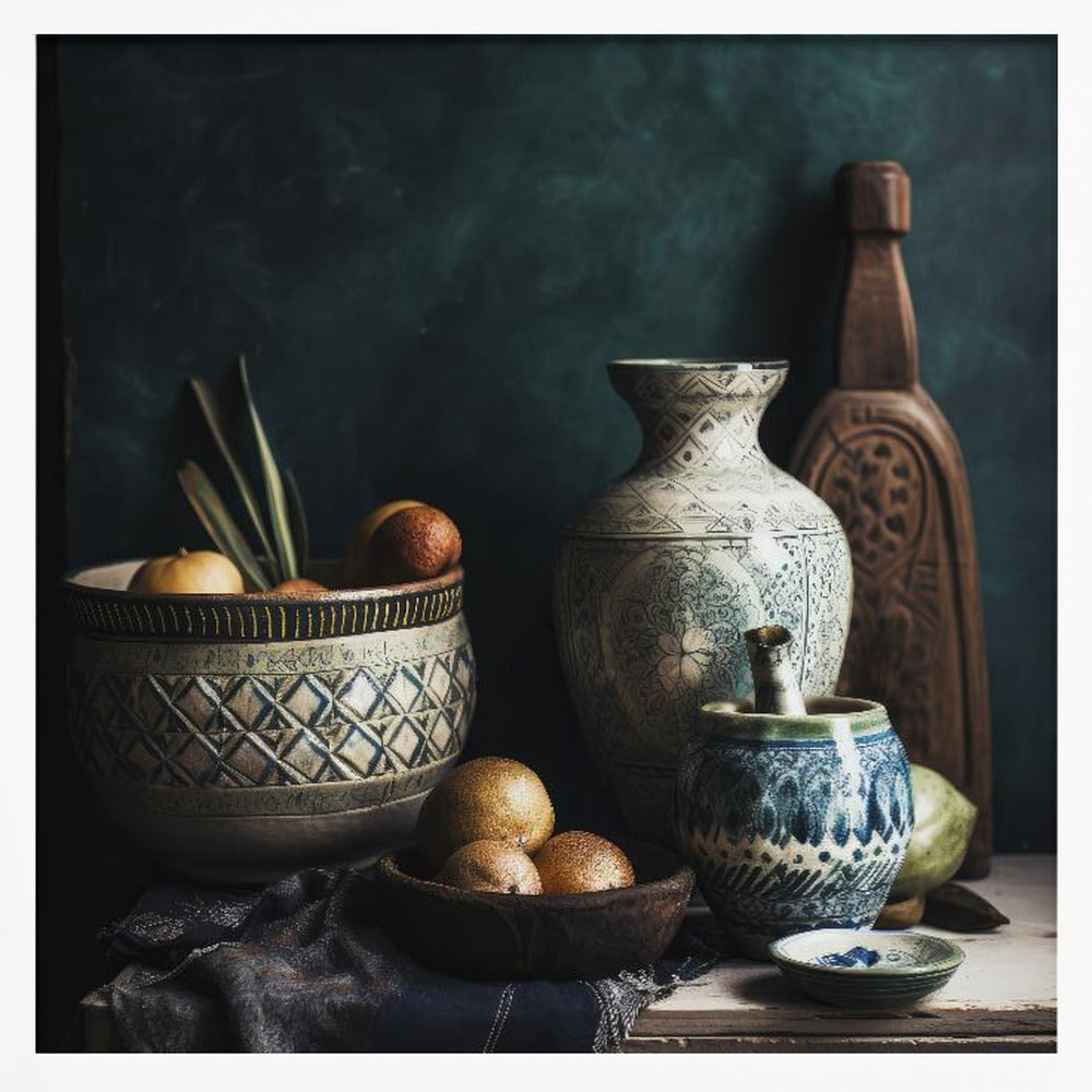 Moroccan Still Life No 1 Poster