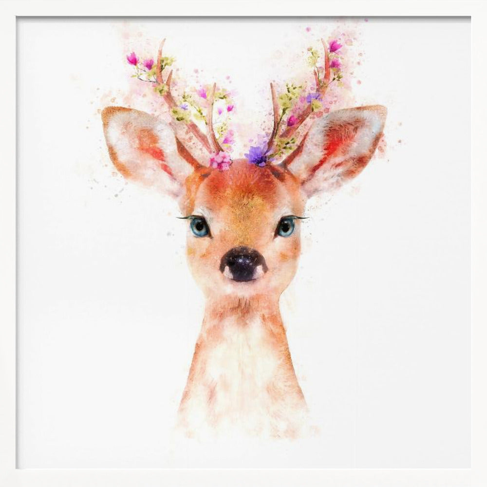 Baby Deer Poster