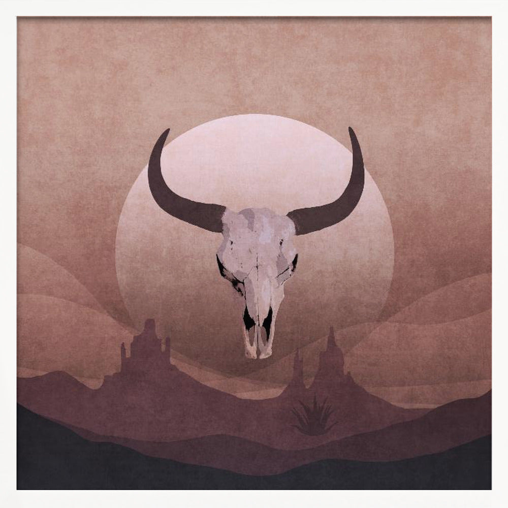 Cowboy Skull Poster