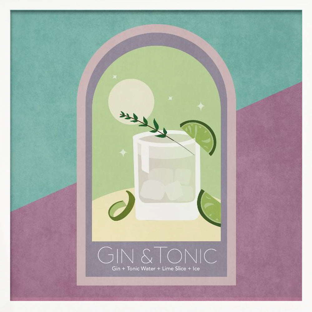 Kokteyl Gin Tonic Poster