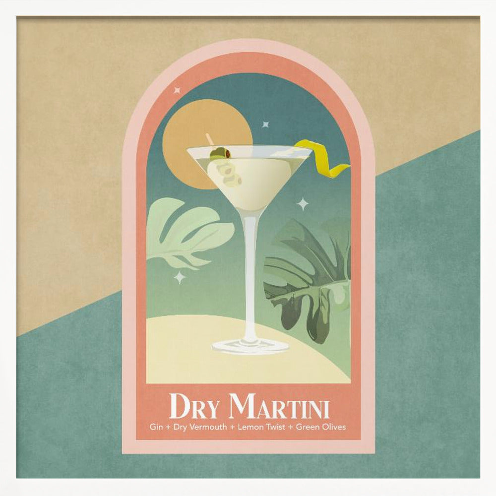 Kokteyl Dry Martini Poster