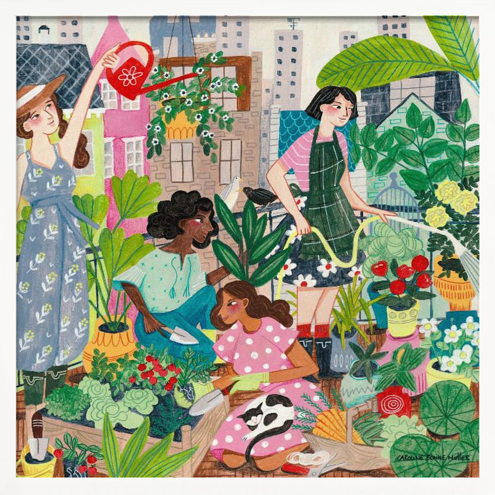 Urban Gardening in the City Poster