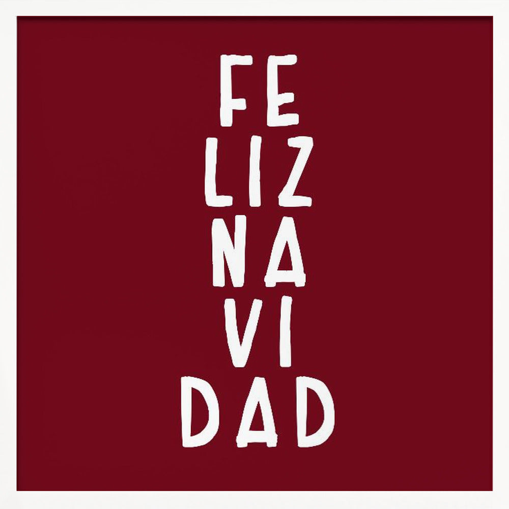 Simple feliz Navidad Poster