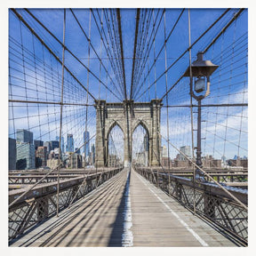 NEW YORK CITY Brooklyn Bridge Poster