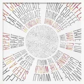 GRAPHIC ART Life Circles Poster