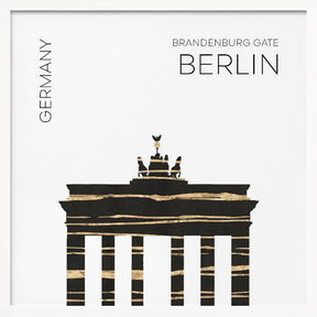 Urban Art BERLIN Brandenburg Gate Poster