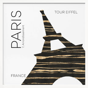 Urban Art PARIS Eiffel Tower Poster